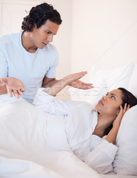 Young couple arguing in the bedroom Stock photo © wavebreak_media