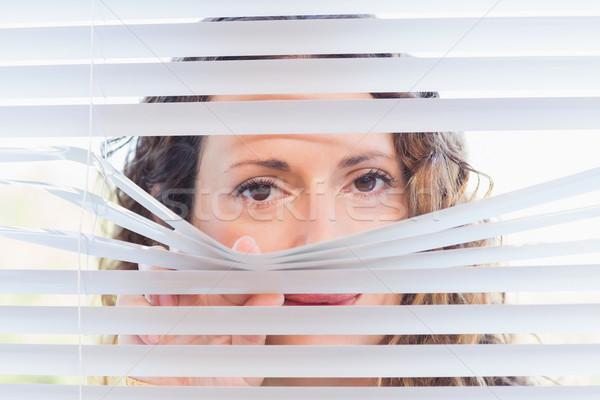 Curioso mujer mirando mano Trabajo gerente Foto stock © wavebreak_media