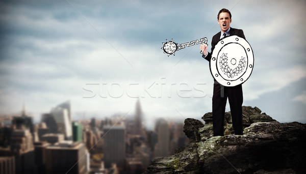 Composite image of corporate warrior Stock photo © wavebreak_media