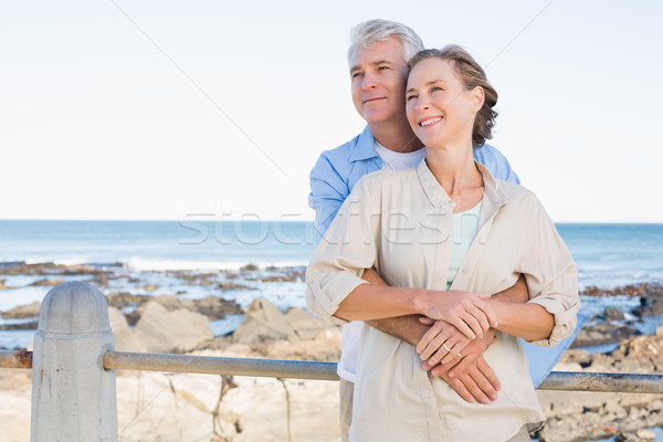 Heureux couple côte [[stock_photo]] © wavebreak_media