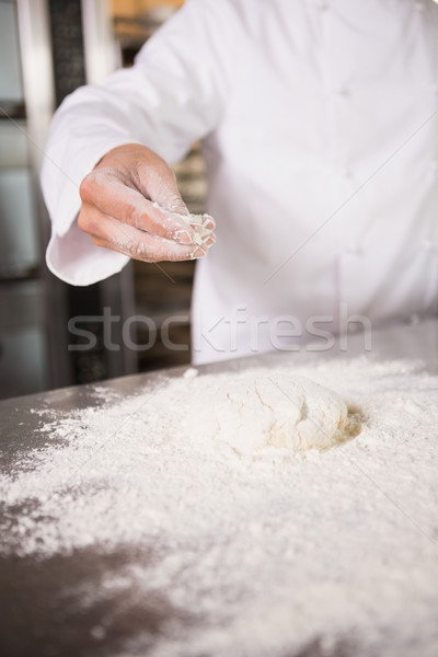 Close up of dough with flour on worktop Stock photo © wavebreak_media