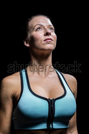 Femenino atleta gris oscuro compuesto digital mujer Foto stock © wavebreak_media