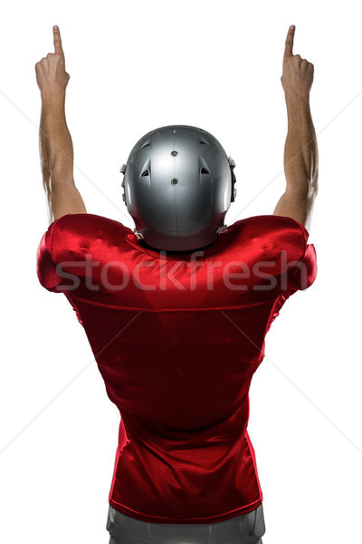 Rear view of American football player with arms raised Stock photo © wavebreak_media