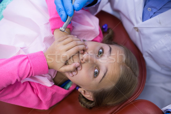 Giovani paziente paura dental uomo bambino Foto d'archivio © wavebreak_media