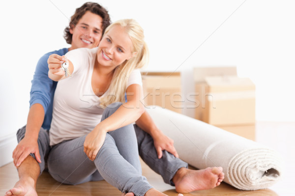 [[stock_photo]]: Femme · séance · touches · caméra · accent · main