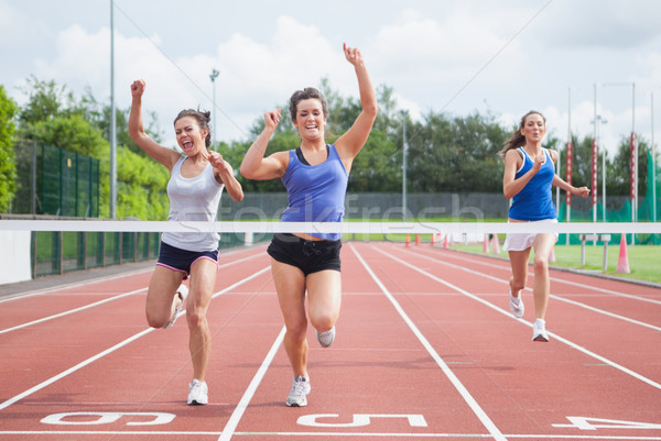 Stockfoto: Vieren · kruis · vrouwelijke · track