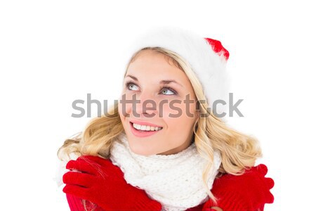 Pretty santa girl smiling at camera Stock photo © wavebreak_media