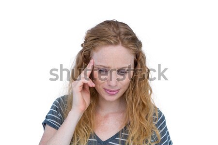 A blonde woman having headache Stock photo © wavebreak_media