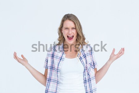 Angry hipster shouting Stock photo © wavebreak_media