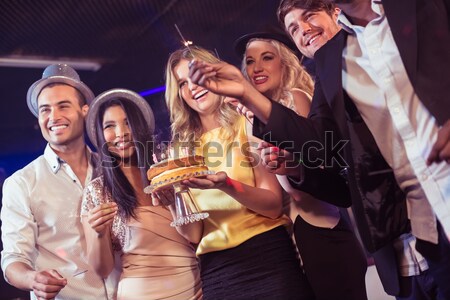 Portré éjszakai klub zenei fesztivál nő boldog mosolyog Stock fotó © wavebreak_media