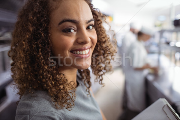 Portrait of smiling restaurant manager Stock photo © wavebreak_media