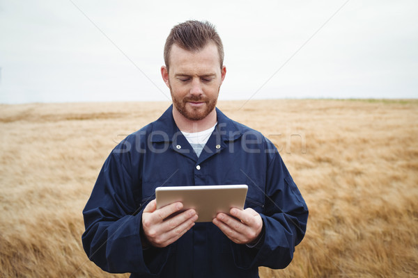 çiftçi dijital tablet alan Internet Stok fotoğraf © wavebreak_media