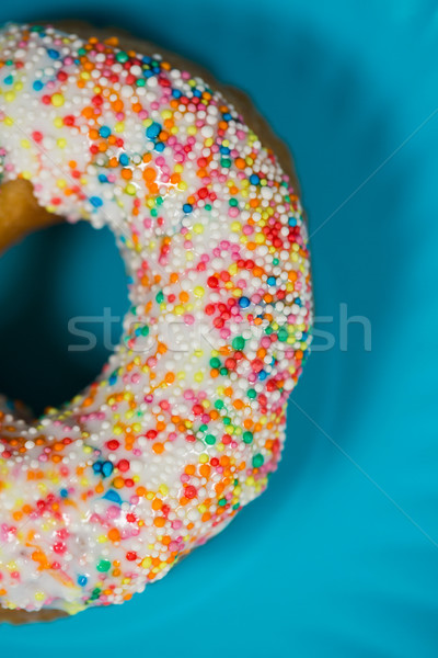 Close-up of tasty doughnuts with sprinkles Stock photo © wavebreak_media