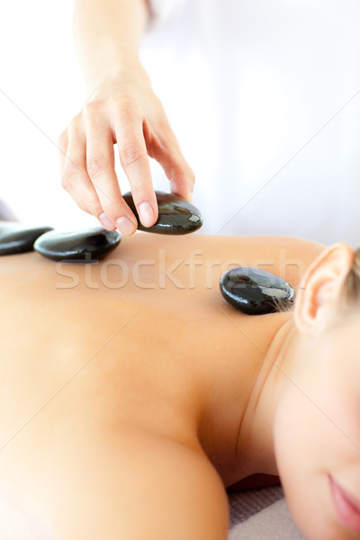 Ravi femme massage spa main santé [[stock_photo]] © wavebreak_media