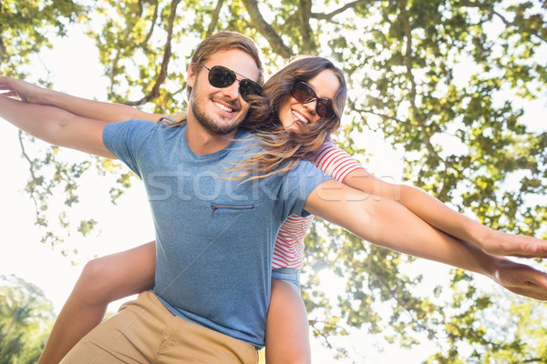 Cute couple having fun in park Stock photo © wavebreak_media