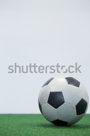 Calcio trofeo medaglia erba artificiale bianco primo piano Foto d'archivio © wavebreak_media