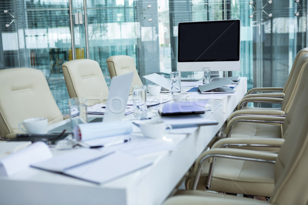 View of empty conference room Stock photo © wavebreak_media