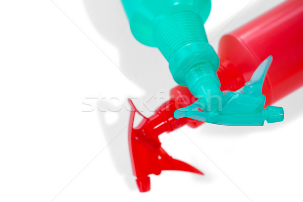 High angle view of spray bottles Stock photo © wavebreak_media