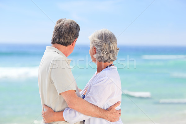 Ancianos hombre esposa feliz caminando Foto stock © wavebreak_media