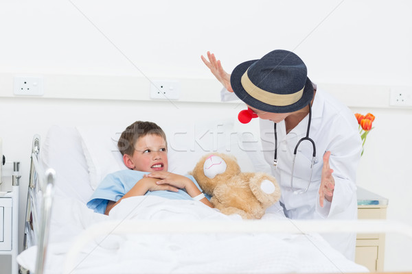 医師 病気 少年 病院用ベッド 女性 ストックフォト © wavebreak_media