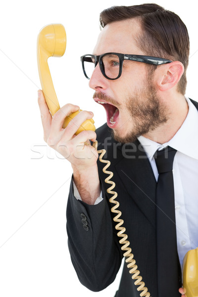 Om de afaceri telefon alb afaceri telefon Imagine de stoc © wavebreak_media