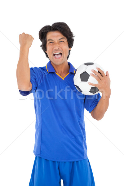 Portré futballista éljenez fehér férfi sport Stock fotó © wavebreak_media