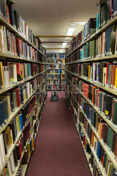 Volumes of books on bookshelf in library Stock photo © wavebreak_media