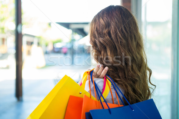 漂亮的女人 購物袋 購物 女 顧客 商業照片 © wavebreak_media