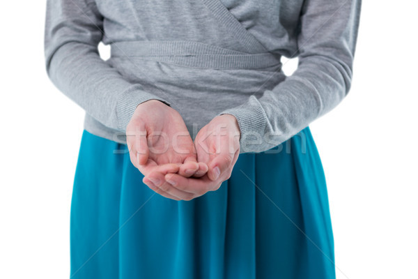 Teenage girl pretending to hold invisible object Stock photo © wavebreak_media