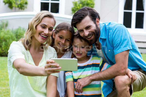 Stockfoto: Moeder · familie · glimlachend · vergadering · vrouw