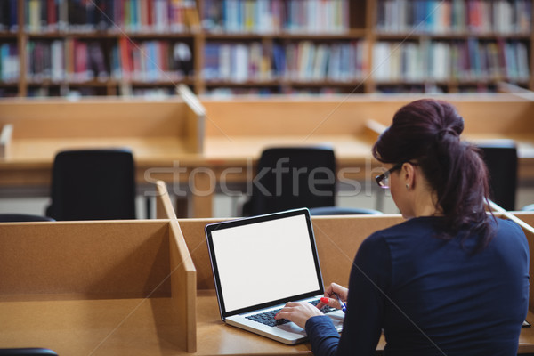 Mature student using laptop to help with studying Stock photo © wavebreak_media