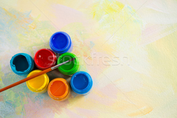 Pincel papel educação pintura garrafa escove Foto stock © wavebreak_media