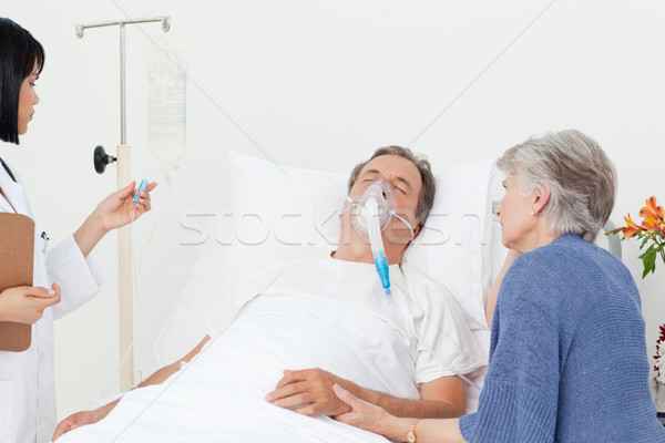 Nurse with a couple in a hospital Stock photo © wavebreak_media