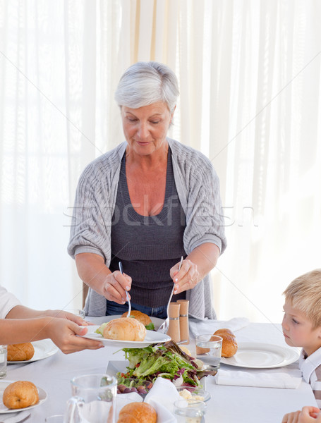 ストックフォト: 祖母 · その他 · 家族 · 食品 · 食事 · ホーム