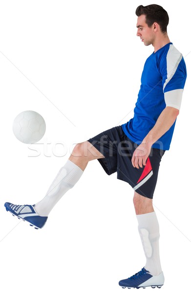 футболист синий мяча белый Футбол Сток-фото © wavebreak_media