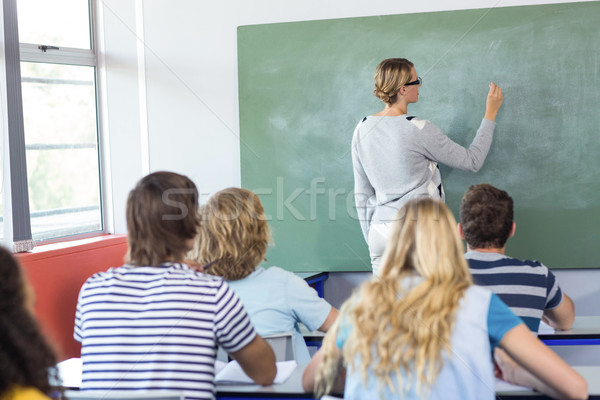Leraar onderwijs studenten klasse vrouwelijke vrouw Stockfoto © wavebreak_media