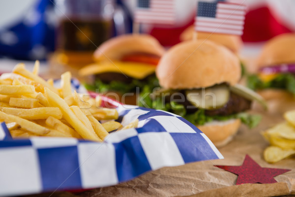 Close-up of french fries in basket Stock photo © wavebreak_media