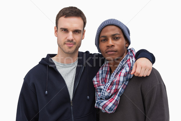 Two fashionable friends looking at camera Stock photo © wavebreak_media