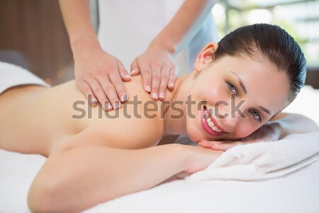 Foto stock: Atractivo · hombro · masaje · spa · centro