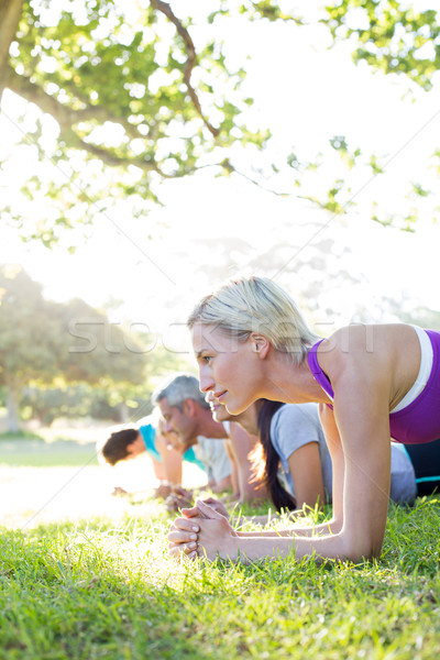 счастливым спортивный группа подготовки человека Сток-фото © wavebreak_media