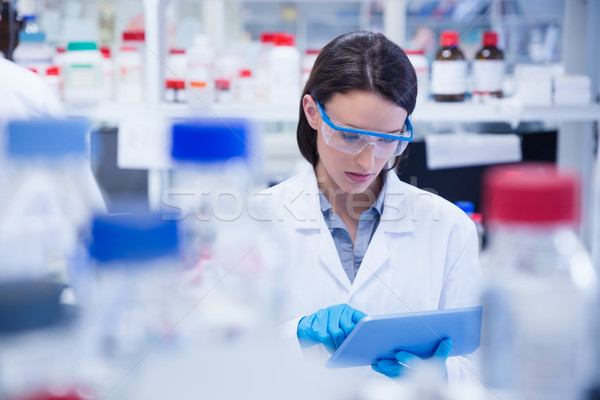 Zdjęcia stock: Chemik · okulary · ochronne · laboratorium · lekarza