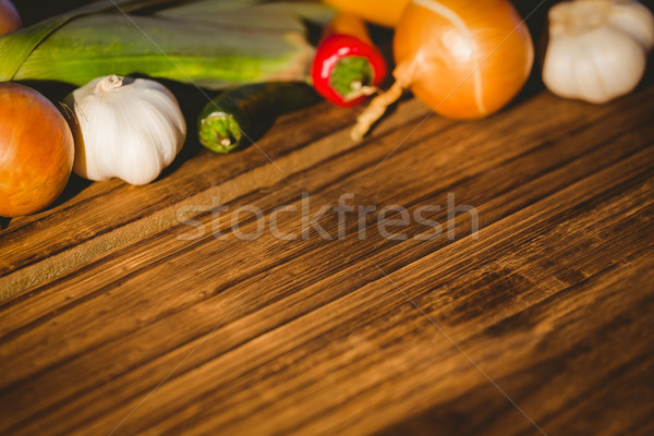 Vegetables laid out on table Stock photo © wavebreak_media
