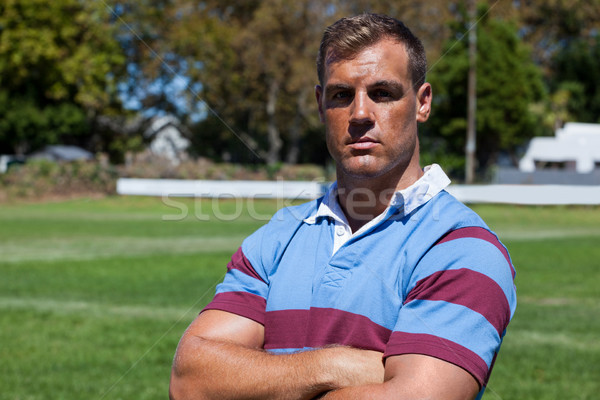 Rugby player standing with arms crossed Stock photo © wavebreak_media