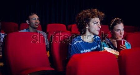 Stock photo: Actors reading their scripts on stage in theatre