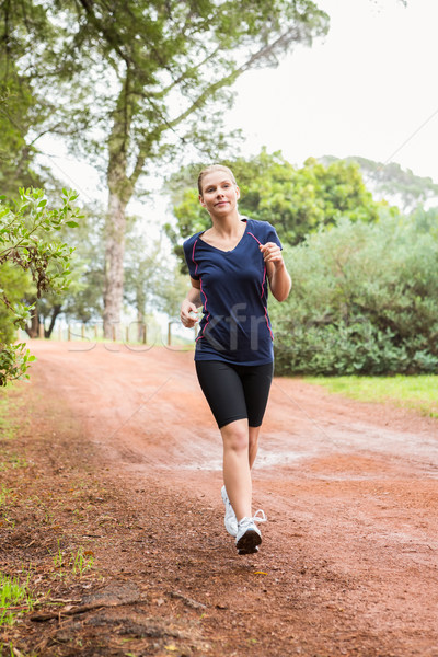Athletic woman running on a footpath Stock photo © wavebreak_media