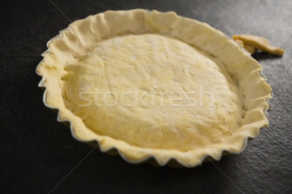 Stock photo: High angle view of pastry dough in backing pan