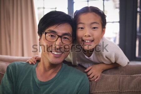 Happy mother being kissed by her children Stock photo © wavebreak_media