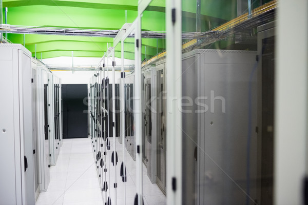 Hallway with a row of servers Stock photo © wavebreak_media