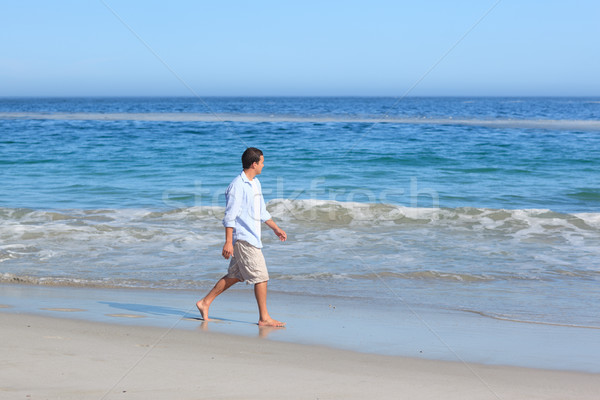 Om mers plajă cer dragoste natură Imagine de stoc © wavebreak_media