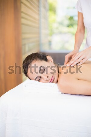 Csinos nő megnyugtató fürdő centrum test Stock fotó © wavebreak_media